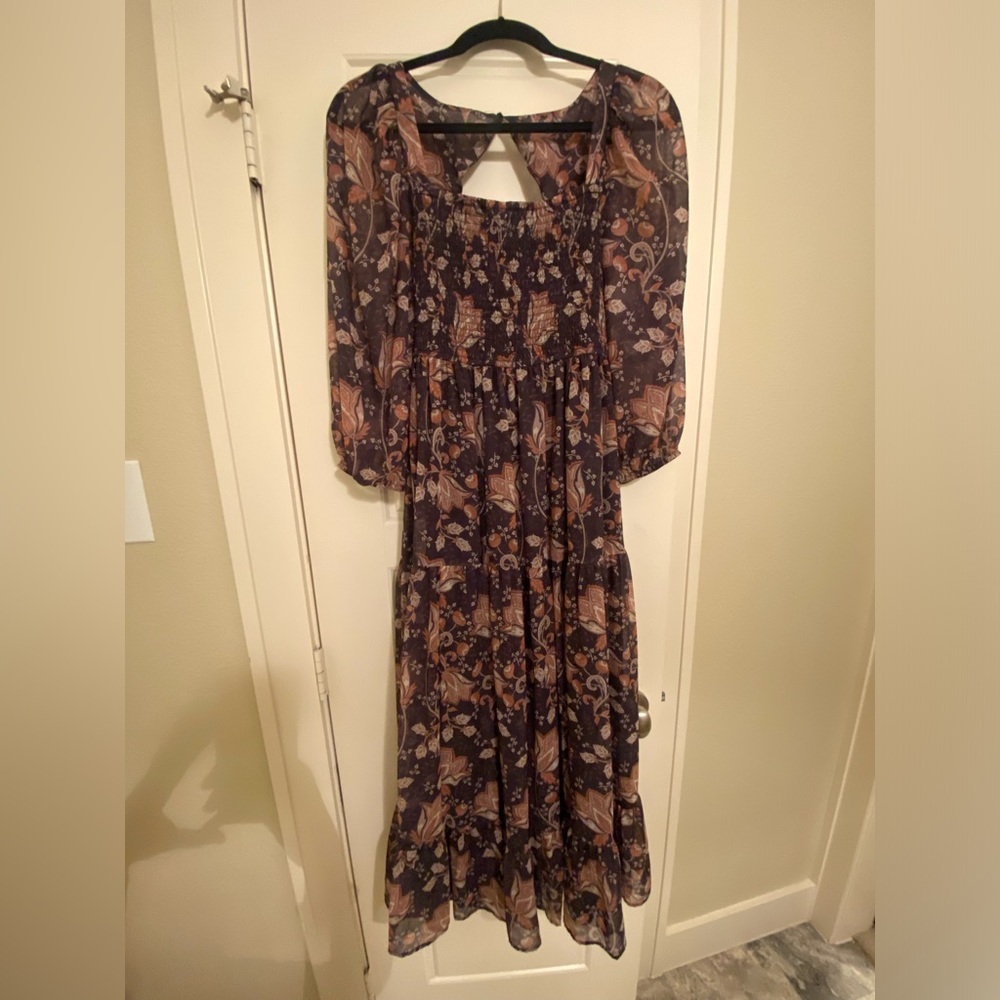 Let Me Be Square Neck Smocked Maxi Dress XXS - Picture 5 of 9